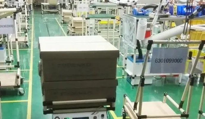 AGV助力家具企業(yè)物流系統(tǒng)升級（無線充電）