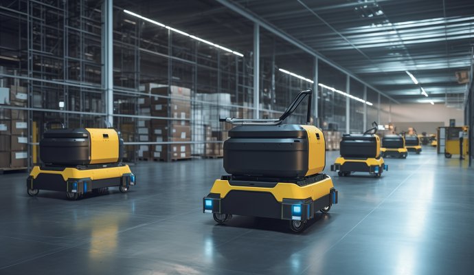 AGV/AMR的“隱形能量站”：揭秘?zé)o線充電如何讓物流倉儲機器人7x24小時永不停歇